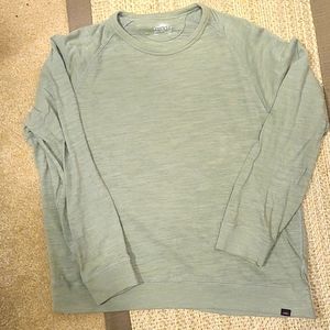 Faherty long sleeve shirt - olive green - X-Large/Large